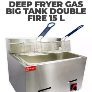 Fresco Deep Fryer Gas Big Tank Double Fire 15 Litre-01