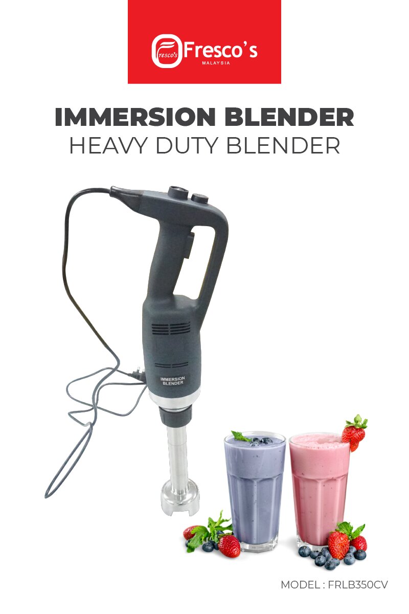 5-in-1 Immersion Hand Blender Handheld Mixer, FRESKO Stainless