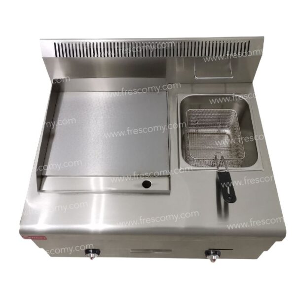 2 in 1 Deep Fryer with Griddle Commercial Machine Gas FHGG-751 - Image 3