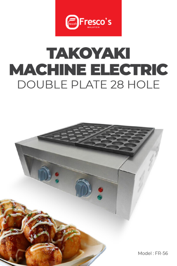 Fresco Takoyaki Electric Machine FR-56, 2 plate 28 hole-01