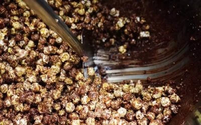 Macam mana nak buat popcorn coklat?