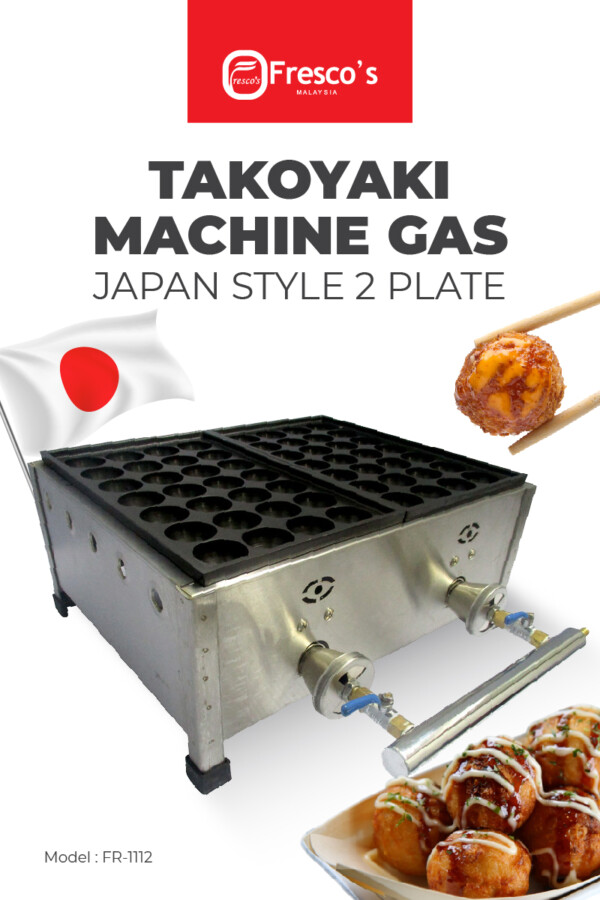 Takoyaki Machine Gas Japan Style 2 Plate-01