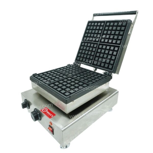 Waffle Square Electric Machine Deeper Size Belgian FR-2206-2A