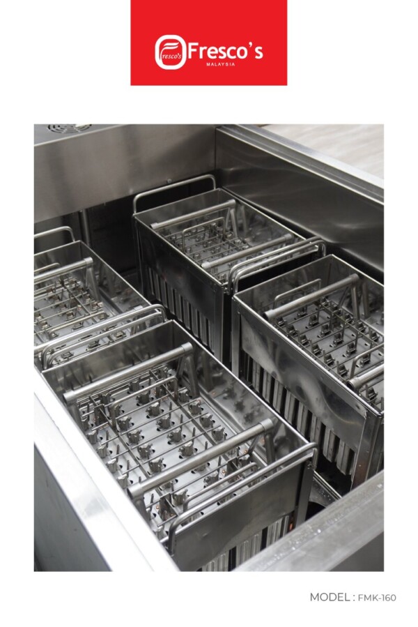 Fresco 4 Mould Popsicle Ice Lolly Machine Stainless Steel Product Maker 05