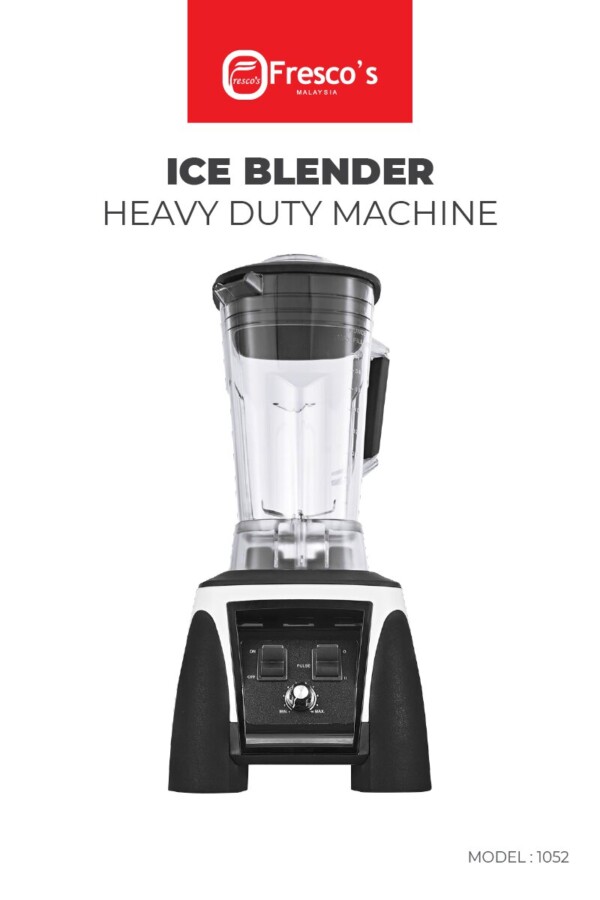 Fresco Ice Blender Heavy Duty 1052 Black 01