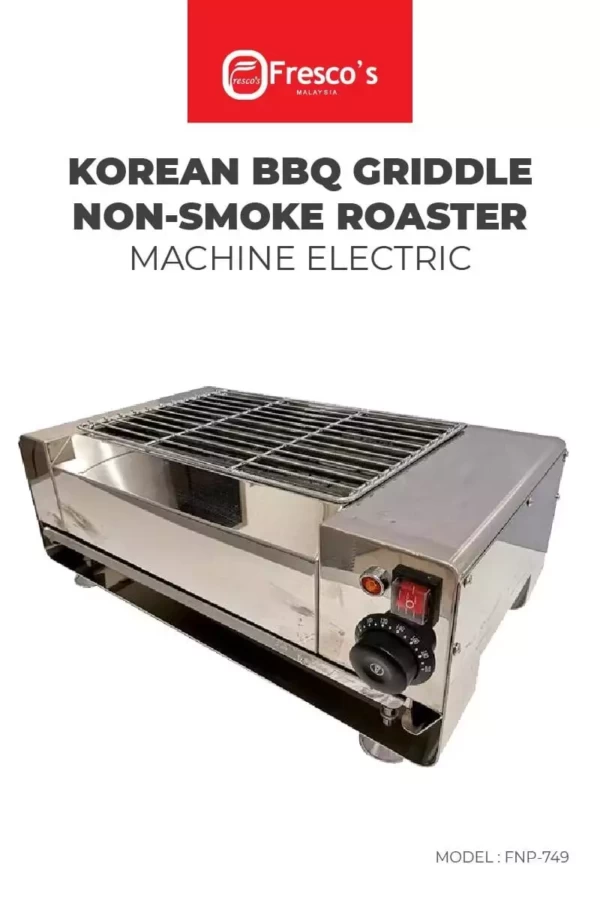 Korean BBQ Griddle Non-smoke Roaster Electric Machine-01