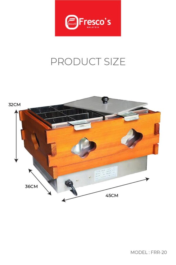 Oden_Noodle Machine Oden 12 Grids Double Tank Luxury Electric Machine 03