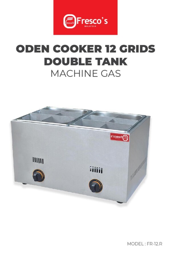 Oden_Noodle Machine Oden 12 Grids Double Tanks Gas Machine 01