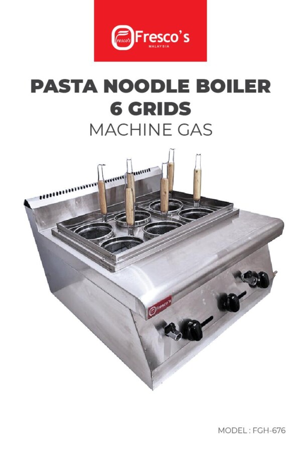 Oden_Noodle Machine Pasta Noodle Boiler 6 Grids Gas Machine 01