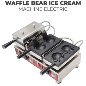 Waffle Bear Ice Cream Machine Electric 01