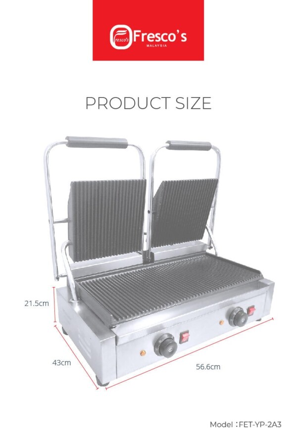 Panini Sandwich Maker Double 03