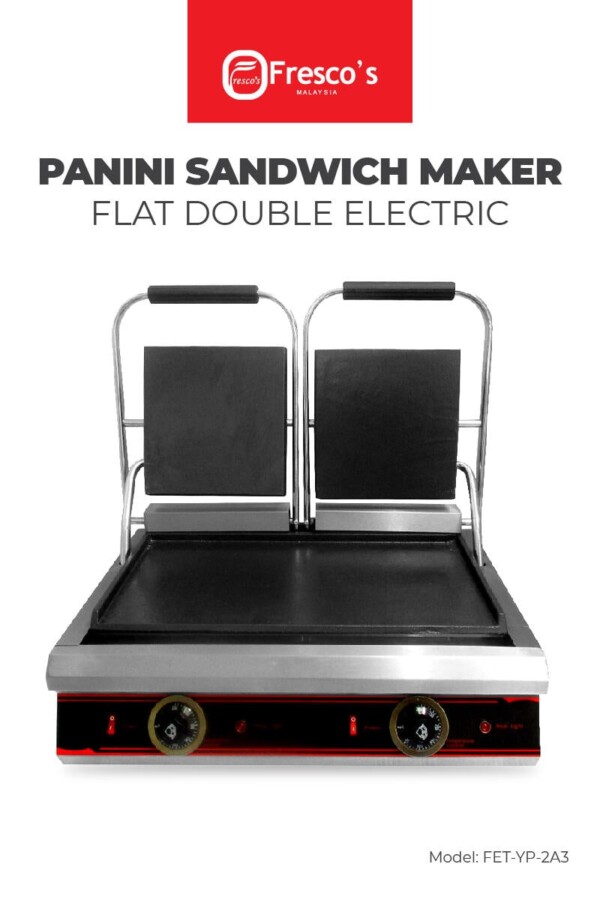 Sandwich Machine Panini Sandwich Maker Flat Double 01