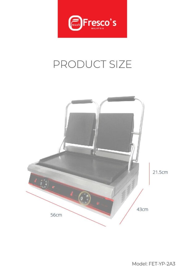 Sandwich Machine Panini Sandwich Maker Flat Double 04