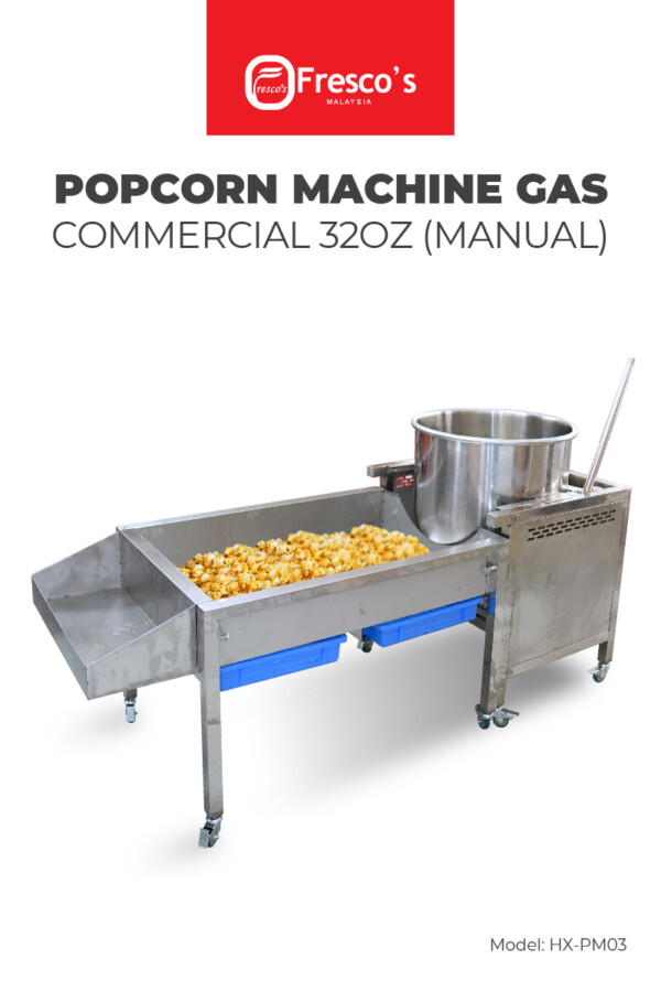 Popcorn Machine Gas Commercial 32oz (Manual)