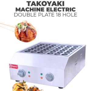 Takoyaki Machine Electric Double Plate 18 Hole