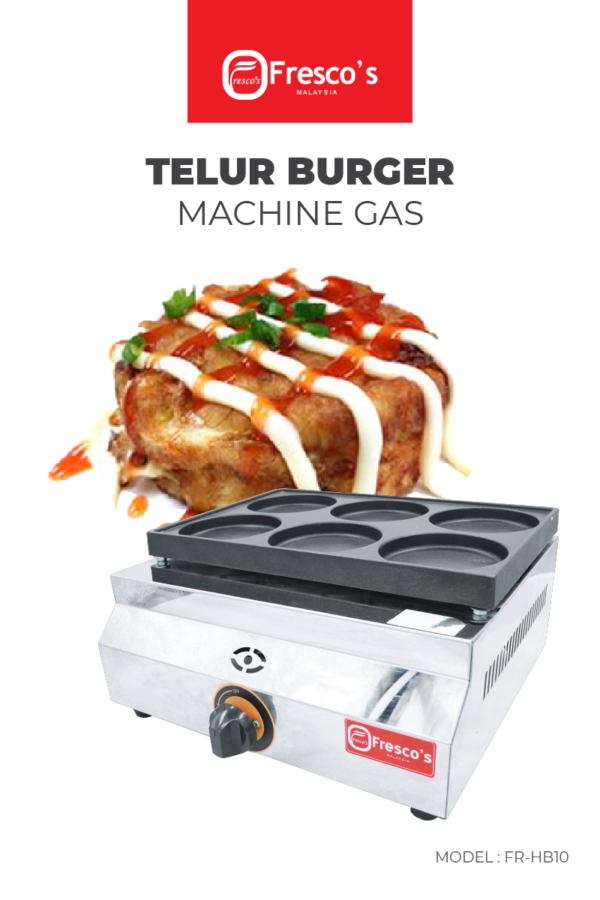 Telur Burger Machine Gas