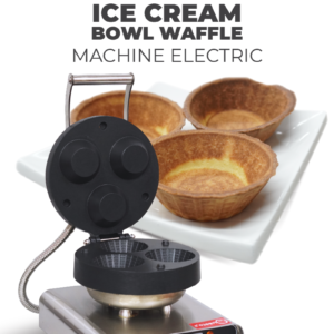 Ice Cream Bowl Waffle Machine Electric