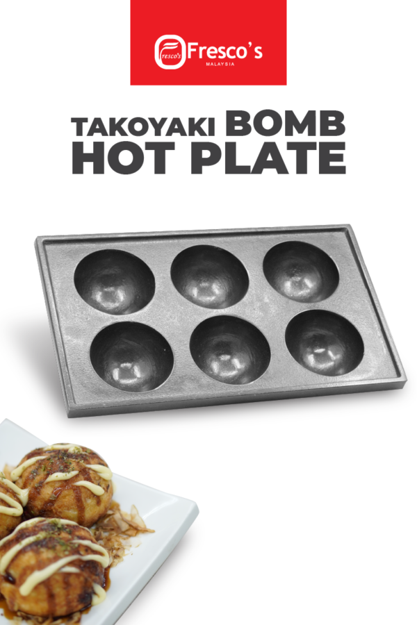 Takoyaki Bomb Hot Plate 6 Holes 8cm Aluminum Alloy