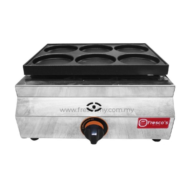 Dorayaki 6 Holes Waffle Machine Gas FR-HB06.R