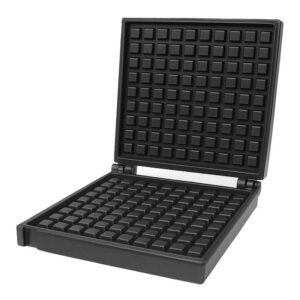 The Plate Spare Part Croffle Square Front Oil Remover is designed for your black Croffle Square waffle maker with grid plates—perfect for crispy treats. Ensure easy maintenance with compatible plate spare parts and an oil remover accessory.